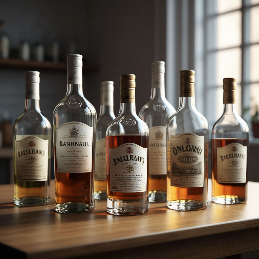 бутылки с алкоголем на столе